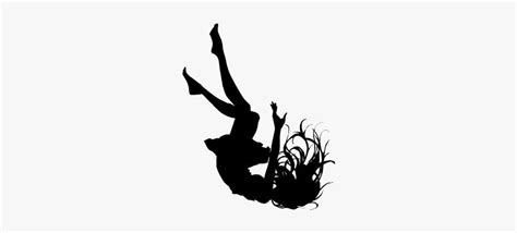 Anime Girl Falling Png Clipart - Silhouette Of Girl Falling , Free ...