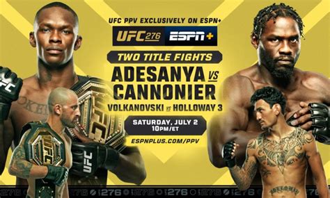 ABC and ESPN to Air UFC 276 Prelims Saturday July 2 at 8 p.m. ET - ESPN ...