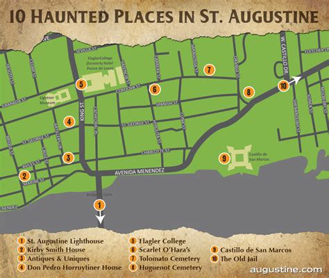 St Augustine Florida Map Of Attractions - Printable Maps