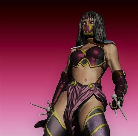 Mileena Fan art Mortal Kombat 3D model | CGTrader