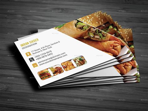 Restaurant Business Card Preview | Catering business cards, Free ...