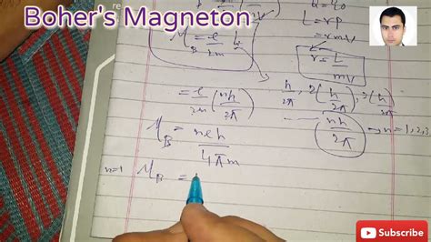 Boher's Magneton? Atomic magnetic dipole moment simple derivation and ...