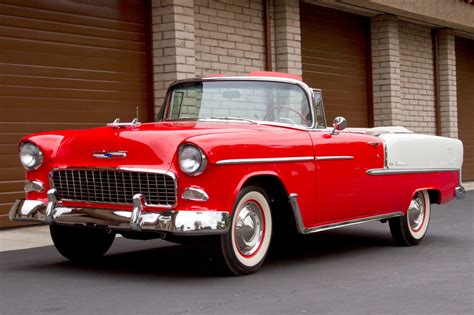 Restored 1955 Chevrolet Bel Air Convertible for sale on BaT Auctions ...