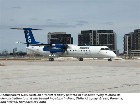 Bombardier Q400 NextGen airliner kicks off Latin American tour at the ...