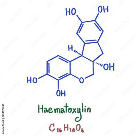 Haematoxylin or hematoxylin also called natural black 1 or C.I. 75290 ...