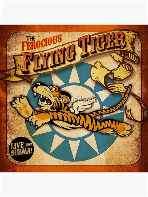 ""FLYING TIGER" VINTAGE " Poster for Sale by patmcneely | Redbubble