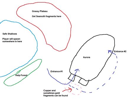 Map Of The Aurora Subnautica - Maping Resources