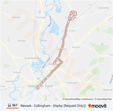 367 Route: Schedules, Stops & Maps - Collingham (Updated)