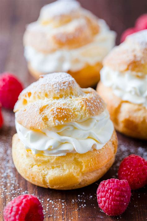 Cream Puffs are a classic French dessert filled with sweet cream and ...