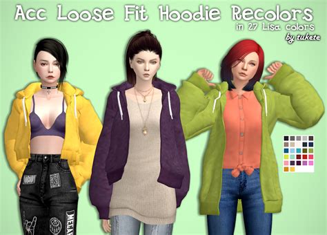 My Sims 4 Blog: Hoodie Recolors by Tukete