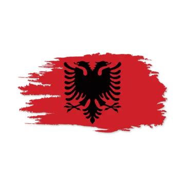 The National Flag Of Albania Vector, Albania, Albania National Flag ...