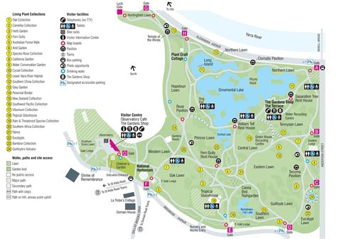 Royal Botanic Gardens Melbourne Map