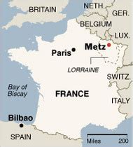 Metz Map and Metz Satellite Image