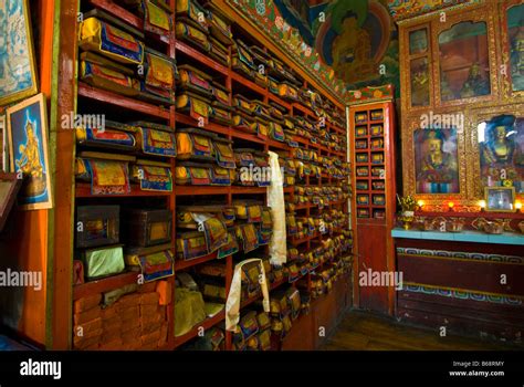 Inside Yiga Choeling Monastery, Ghoom, India Stock Photo - Alamy