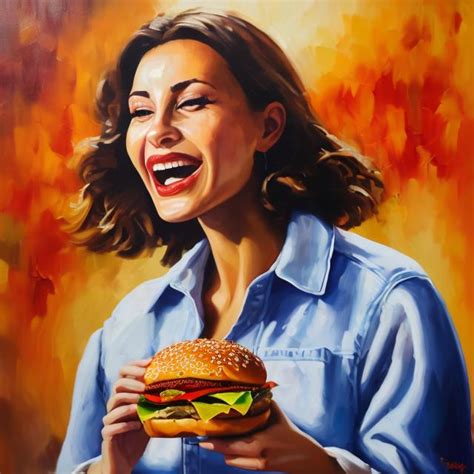 Realistic oil painting of a confident woman, enjoyin... | OpenArt