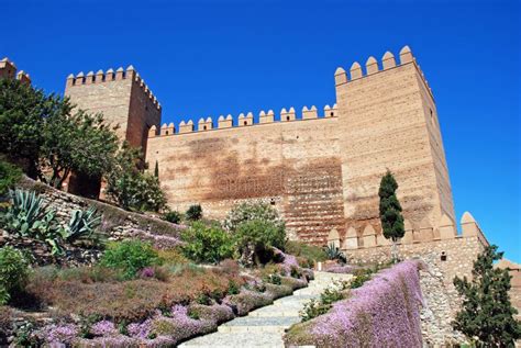 Almeria castle, Spain. stock image. Image of castle, building - 50976769