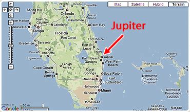 Planet Jupiter Florida Map