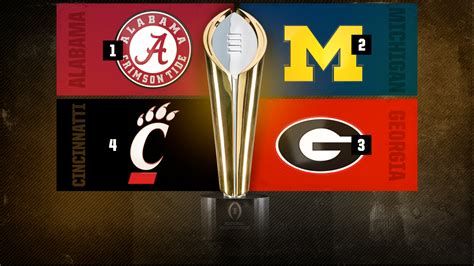 2021 College Football Playoff bowl games: Alabama, Michigan, Georgia ...