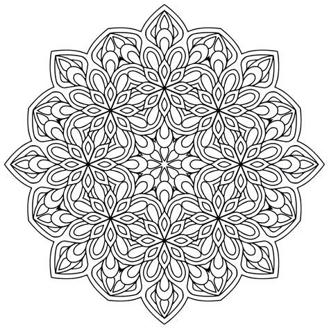 Mandala zen antistress - 9 - Mandalas Adult Coloring Pages