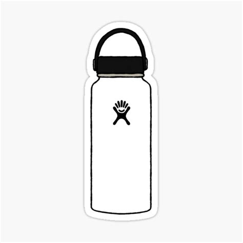 "White Hydro Flask " Sticker by comette | Redbubble