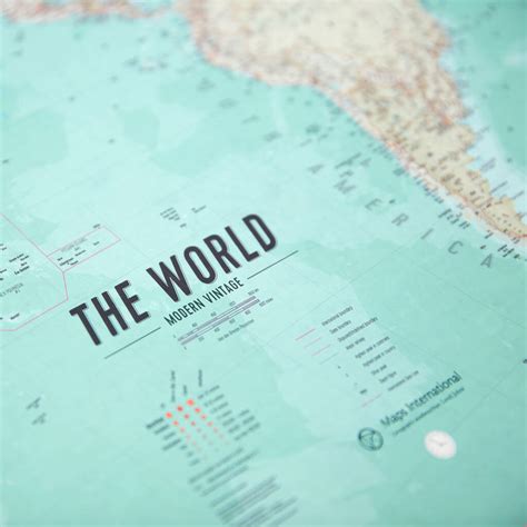 Vintage World Map Poster By Maps International