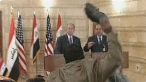 George W. Bush shoe thrower wants to run for president in Iraq | Video ...