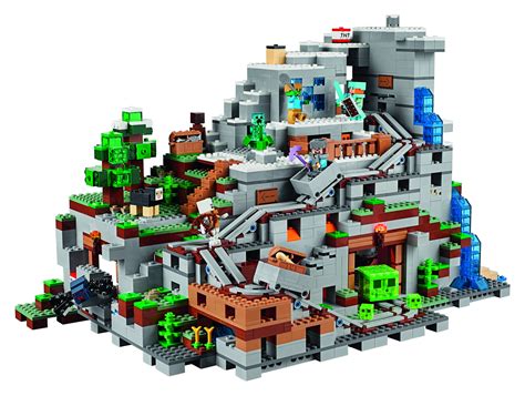 Largest ever LEGO Minecraft set announced: 21137 The Mountain Cave ...