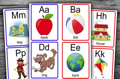 Free Printable English Alphabet Flashcards For Kids