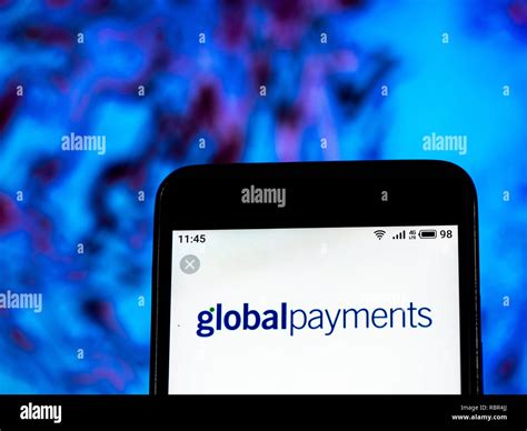 Global Payments Company logo seen displayed on smart phone Stock Photo ...