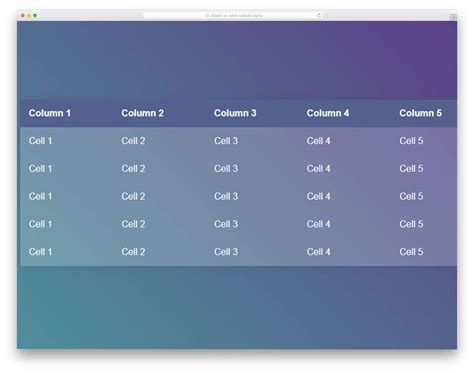 40 Best CSS Table Templates For Creating Visually Appealing Tables