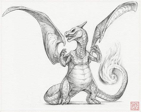 Charizard 8 X 10 Print pokemon Drawing, Art, Artwork, Gaming, Nintendo ...