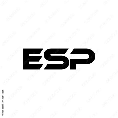 ESP letter logo design with white background in illustrator, vector ...