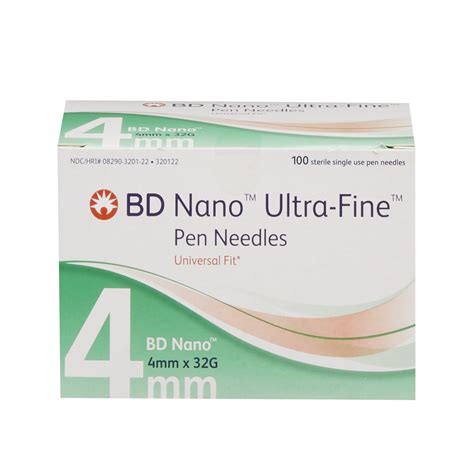 BD Becton Dickinson Ultra-Fine Nano 4mm Pen Needle