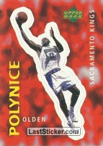 OLDEN POLYNICE 1997-98 SACRAMENTO KINGS Upper Deck NBA Basketball 1997 ...