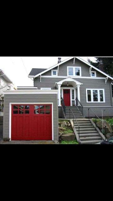 Red garage door I'm gonna do this @$#+ | House paint exterior, Exterior ...