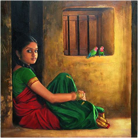 Indian Village Lifestyle - Hyper Realistic Acrylic Paintings by Tamil ...