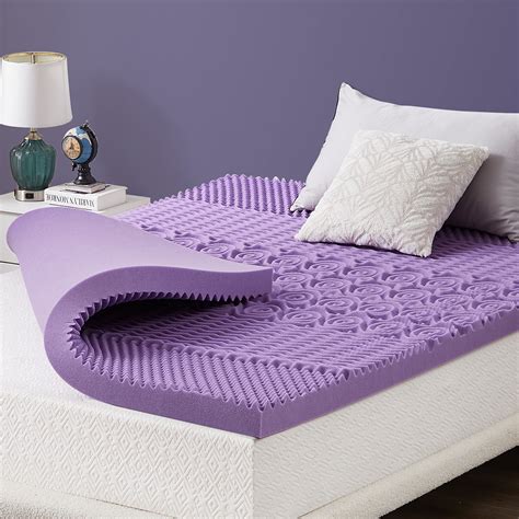 Atilioo 3” Full Size 5-Zone Memory Foam Mattress Topper with Cooling ...