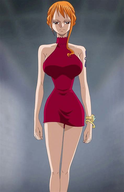 Nami red dress by Berg-anime on DeviantArt