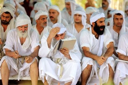 Followers Sabeanmandaean Community Take Part Religious Editorial Stock ...