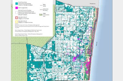 WM-7 Broward County Floodplains Flood Prone Areas and Evacuation Zones