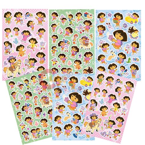 Dora the Explore Dora Collectable Stickers Book -136pc Pre-cut Images ...