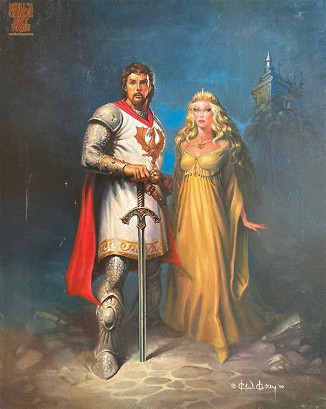 King Arthur & Lady Guinevere (2000) with Excalibur! by Ken Kelly