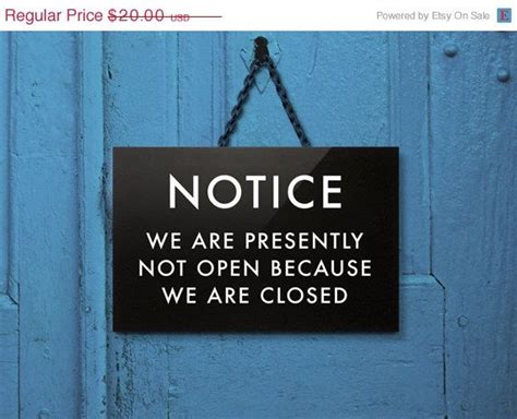 Funny Closed Sign