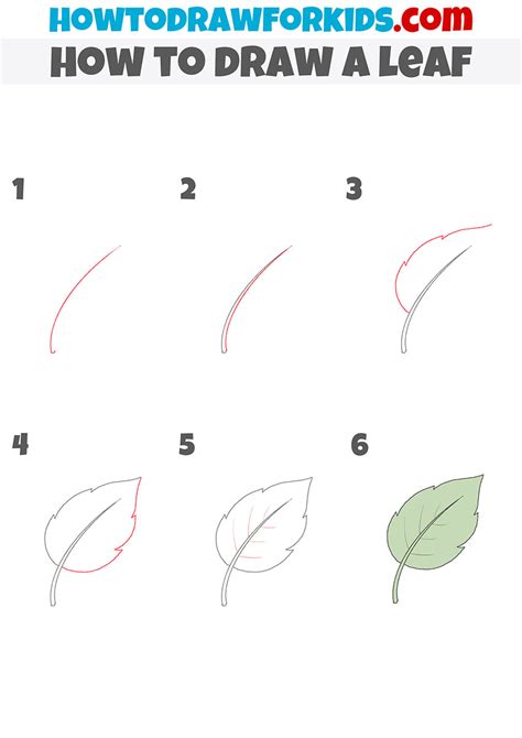 How to Draw a Leaf - Easy Drawing Tutorial For Kids