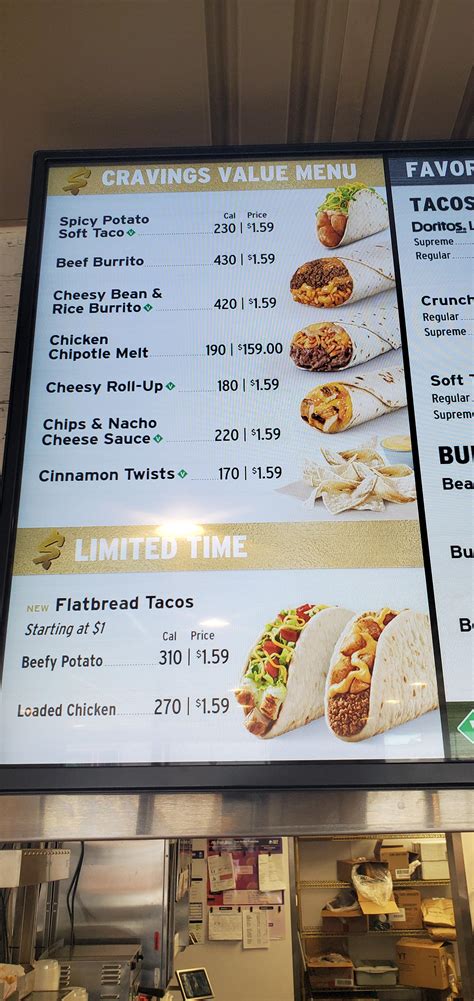 Taco Bell Why Pay More Menu