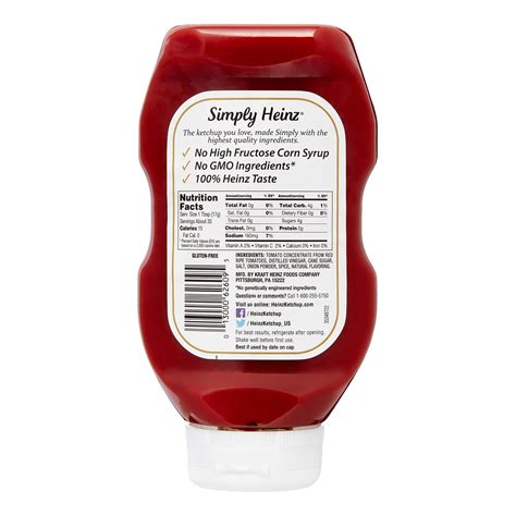 Heinz Sugar Free Ketchup Nutrition Facts - Nutrition Ftempo