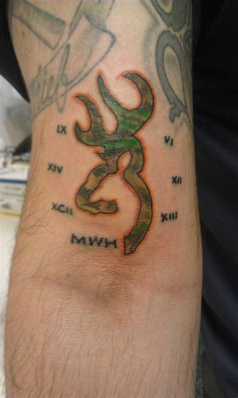 browning logo camo tattoo by MattParkerTattoo on DeviantArt