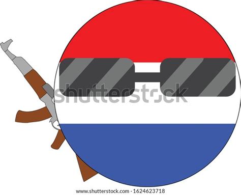 Cool Netherlands Flag Emoji Round Dutch Stock Vector (Royalty Free ...