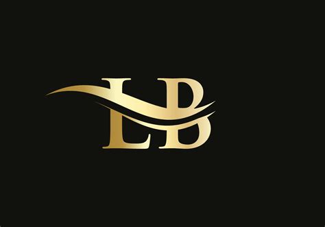 Initial LB letter logo with creative modern business typography vector ...