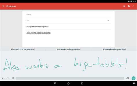 Google's Handwriting Input keyboard lets you enter text by writing